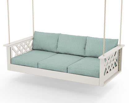 Country Living Wovendale Daybed Swing in Sand / Glacier Spa