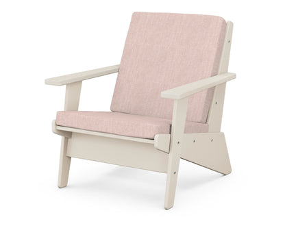 POLYWOOD® Riviera Modern Lounge Chair in Sand / Play Cameo