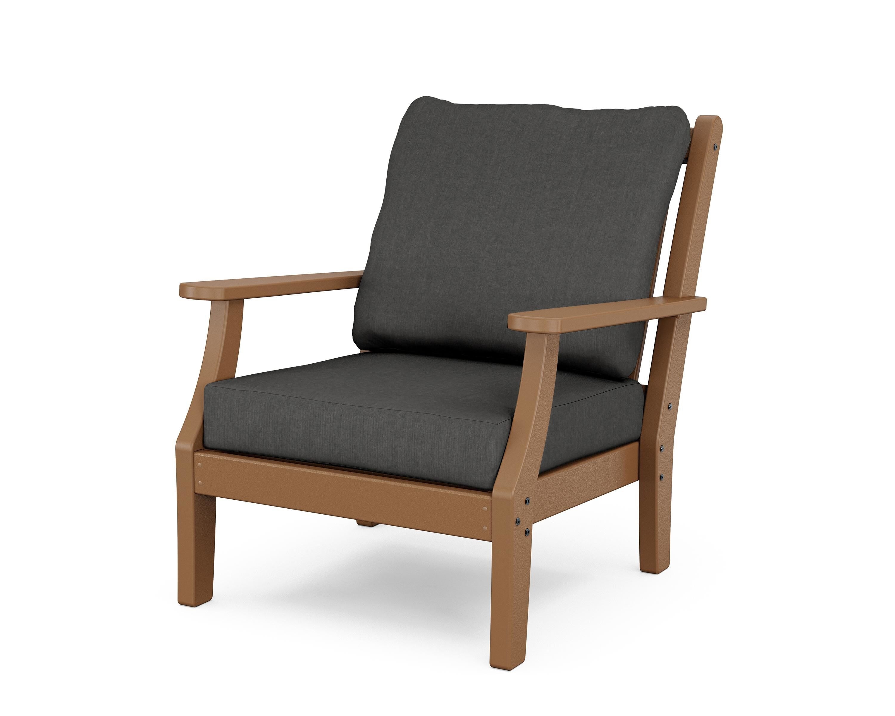 Country Living Wovendale Deep Seating Chair in Teak / Spectrum Carbon