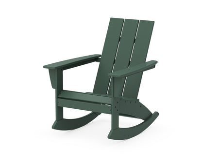 POLYWOOD® Modern Adirondack Rocking Chair in Green