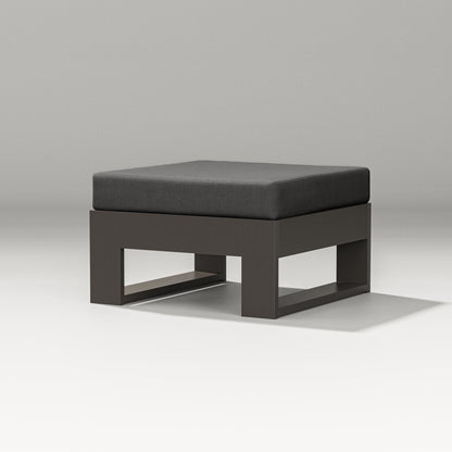 PW Designer Series Latitude Lounge Ottoman in Vintage Coffee / Spectrum Carbon