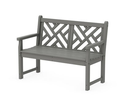 POLYWOOD® Chippendale 48" Bench in Slate Grey