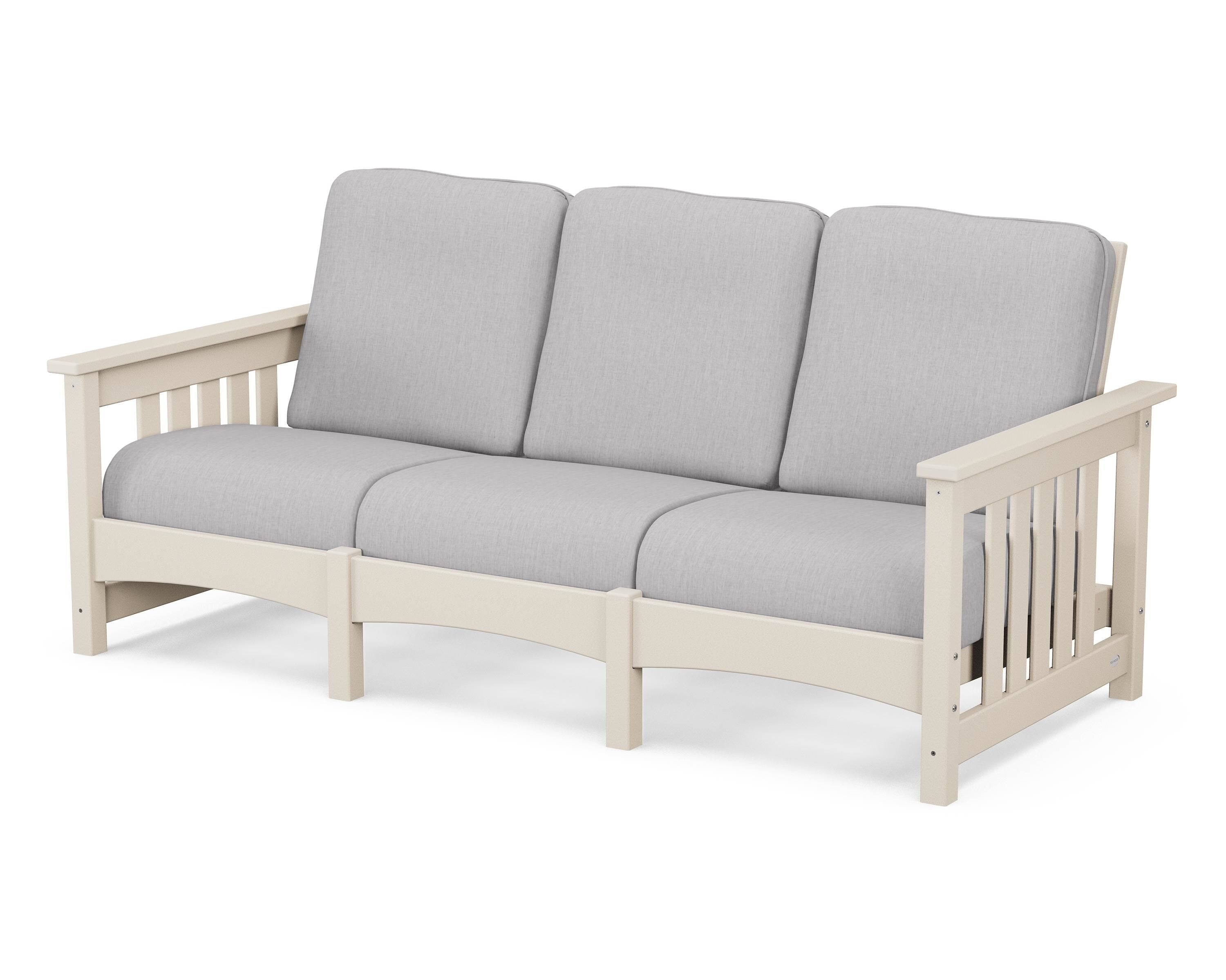 POLYWOOD® Club Mission Sofa in Sand / Granite