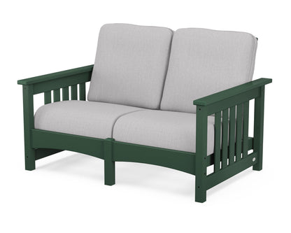 POLYWOOD® Club Mission Loveseat in Green / Granite