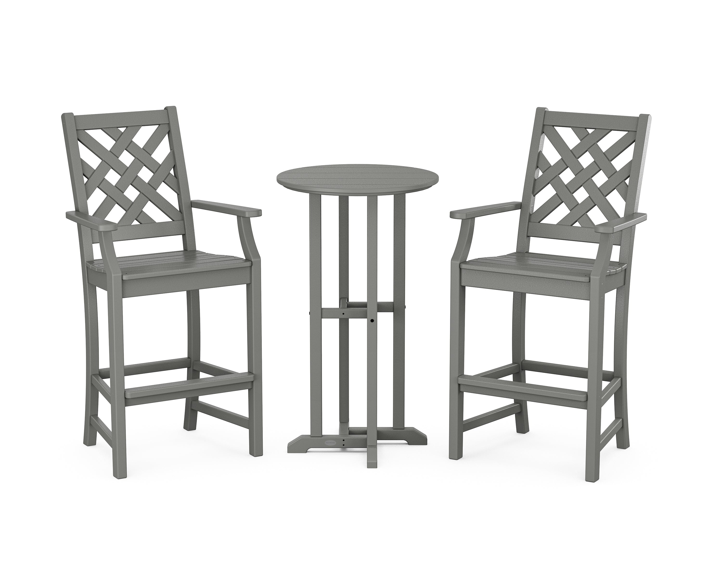 Country Living Wovendale 3-Piece Farmhouse Bar Set in Slate Grey