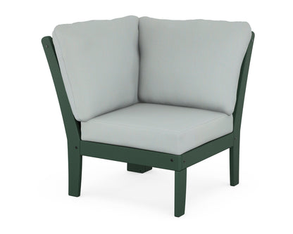 POLYWOOD® Braxton Modular Corner Chair in Green / Spa