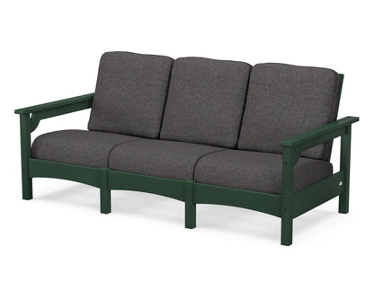 POLYWOOD® Club Sofa in Green / Ash Charcoal