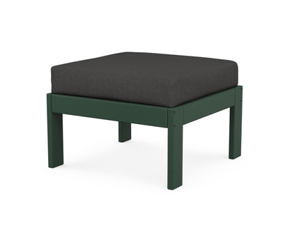 POLYWOOD® Vineyard Modular Ottoman in Green / Spectrum Carbon