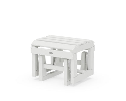 POLYWOOD® Classic Adirondack Glider Ottoman in White