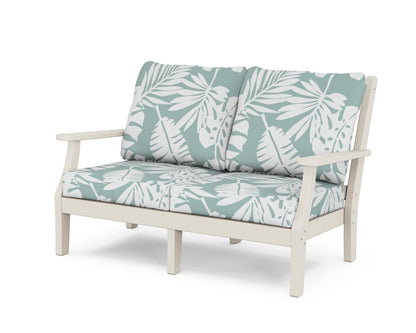 Country Living Wovendale Deep Seating Loveseat in Sand / Leaf Glacier Spa