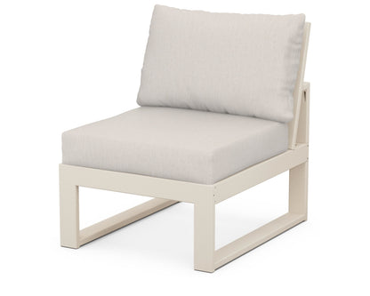 Unbranded Modular Armless Chair in Sand / Cast Ash
