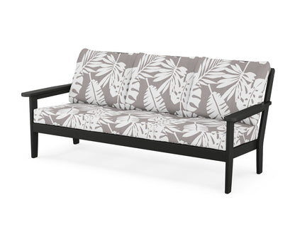 Country Living Cottage Deep Seating Sofa in Black / Leaf Grey Mist