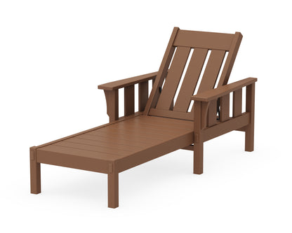 Martha Stewart by POLYWOOD® Acadia Chaise Lounge in Teak