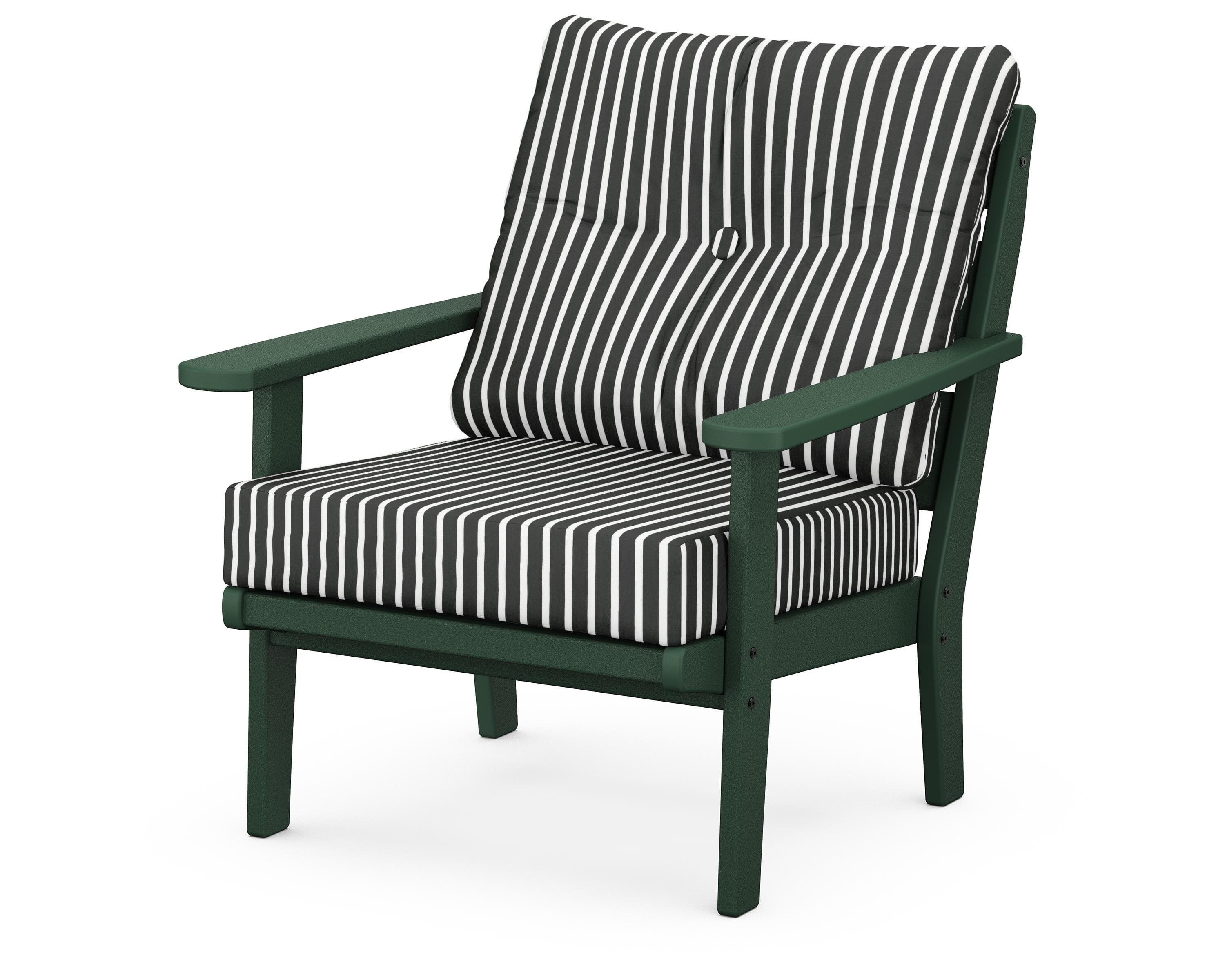 POLYWOOD® Lakeside Deep Seating Chair in Green / Shore Classic