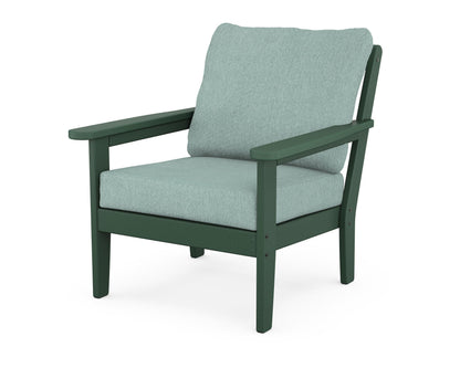 Country Living Cottage Deep Seating Chair in Green / Glacier Spa