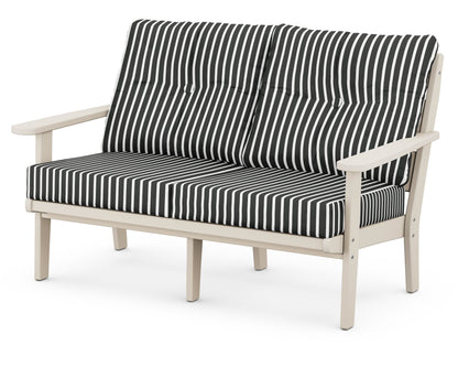POLYWOOD® Lakeside Deep Seating Loveseat in Sand / Shore Classic