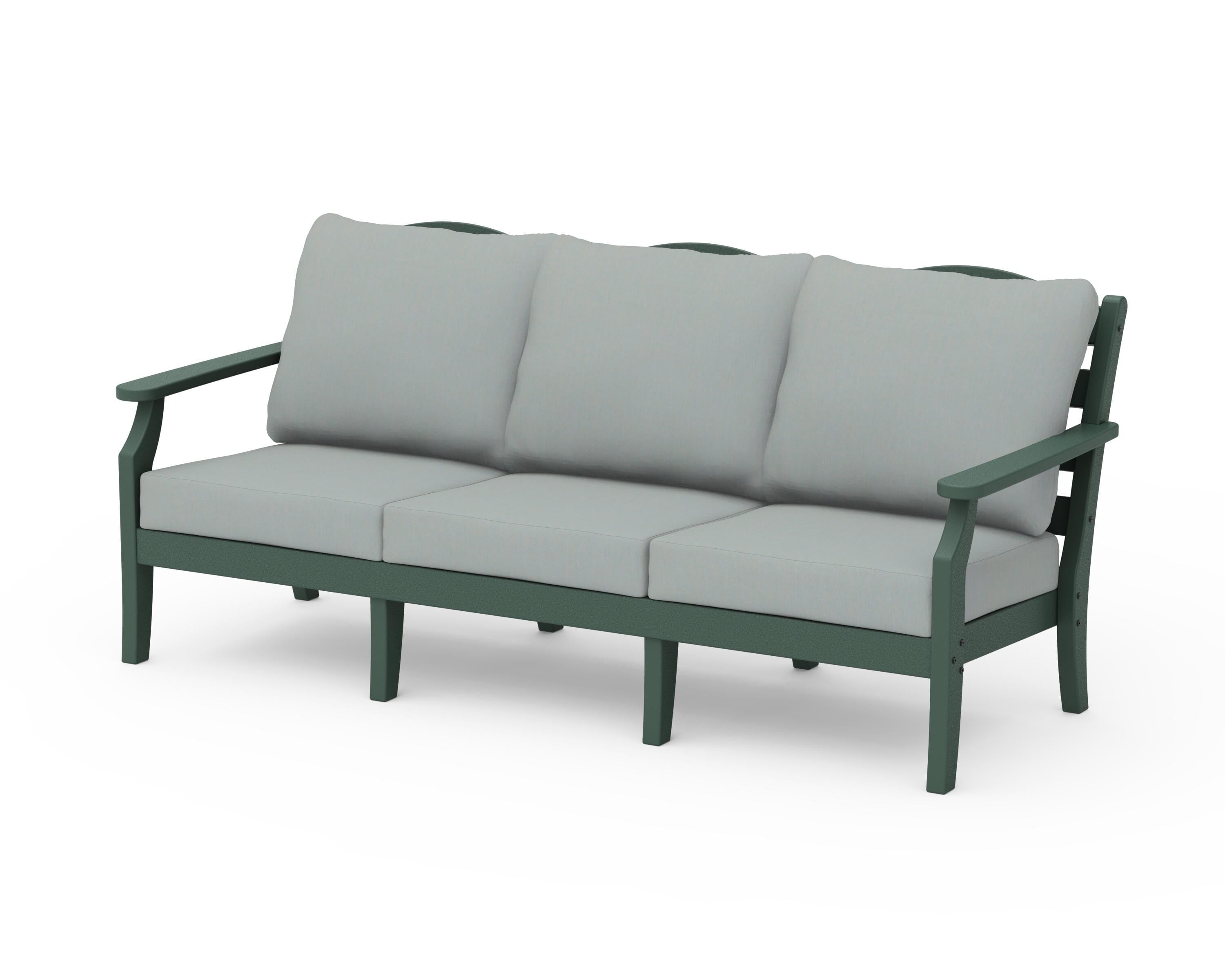 Draper James™ by  POLYWOOD® Savannah Deep Seating Sofa in Green / Spa