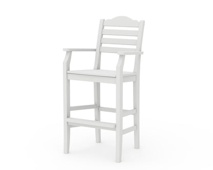 Draper James™ by  POLYWOOD® Savannah Bar Arm Chair in White