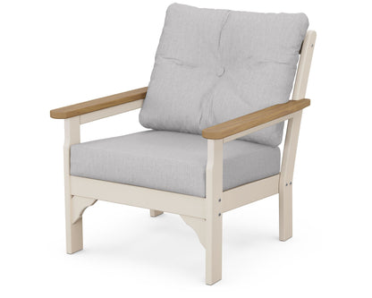 POLYWOOD® Vineyard Deep Seating Chair in Sand / Natural / Granite