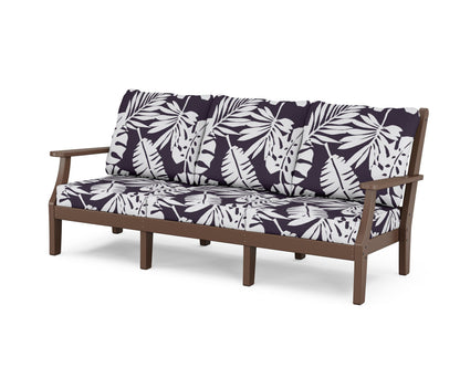 Country Living Wovendale Deep Seating Sofa in Mahogany / Leaf Navy
