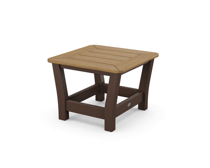 POLYWOOD® Harbour Slat End Table in Mahogany / Natural