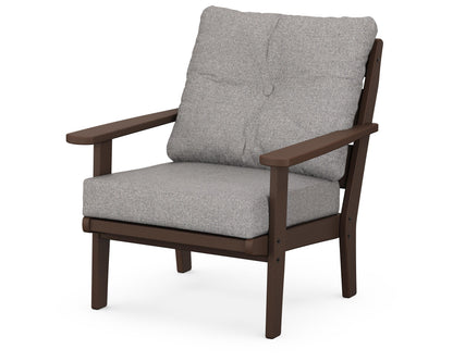 POLYWOOD® Lakeside Deep Seating Chair in Mahogany / Grey Mist
