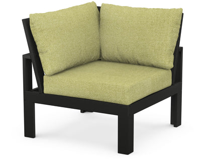 Unbranded Modular Corner Chair in Black / Chartreuse Boucle