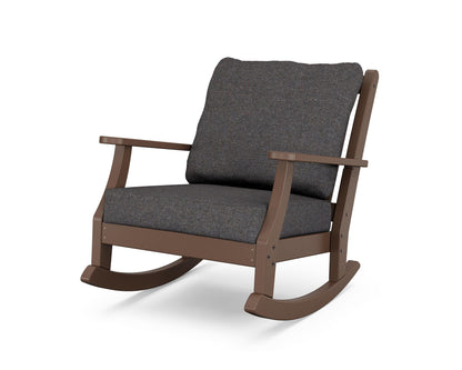Country Living Wovendale Deep Seating Rocking Chair in Mahogany / Ash Charcoal