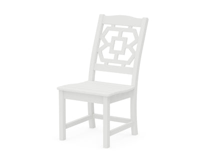 Martha Stewart by POLYWOOD® Chinoiserie Dining Side Chair in White