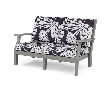 Country Living Wovendale Deep Seating Loveseat in Slate Grey / Leaf Navy
