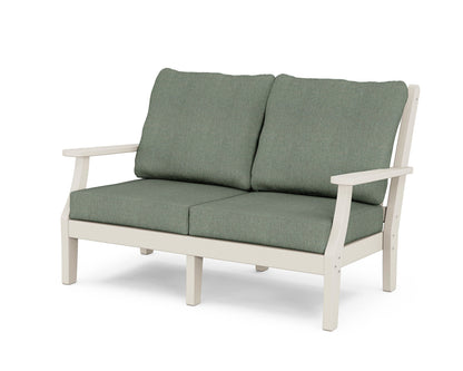 Country Living Wovendale Deep Seating Loveseat in Sand / Cast Sage