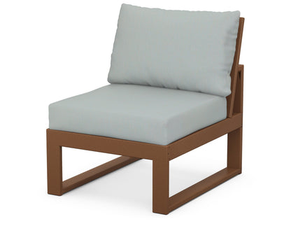 Unbranded Modular Armless Chair in Teak / Spa