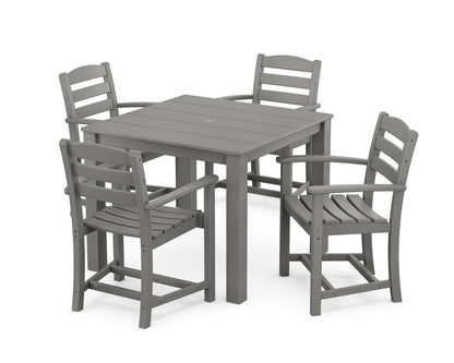 POLYWOOD® La Casa Cafe' 5-Piece Parsons Dining Set in Slate Grey