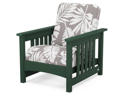 POLYWOOD® Club Mission Chair in Green / Leaf Grey Mist