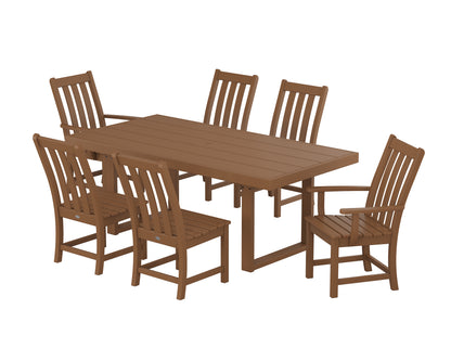 POLYWOOD® Vineyard 7-Piece Dining Set in Teak