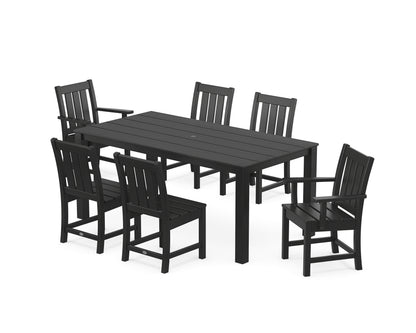 POLYWOOD® Oxford 7-Piece Parsons Dining Set in Black