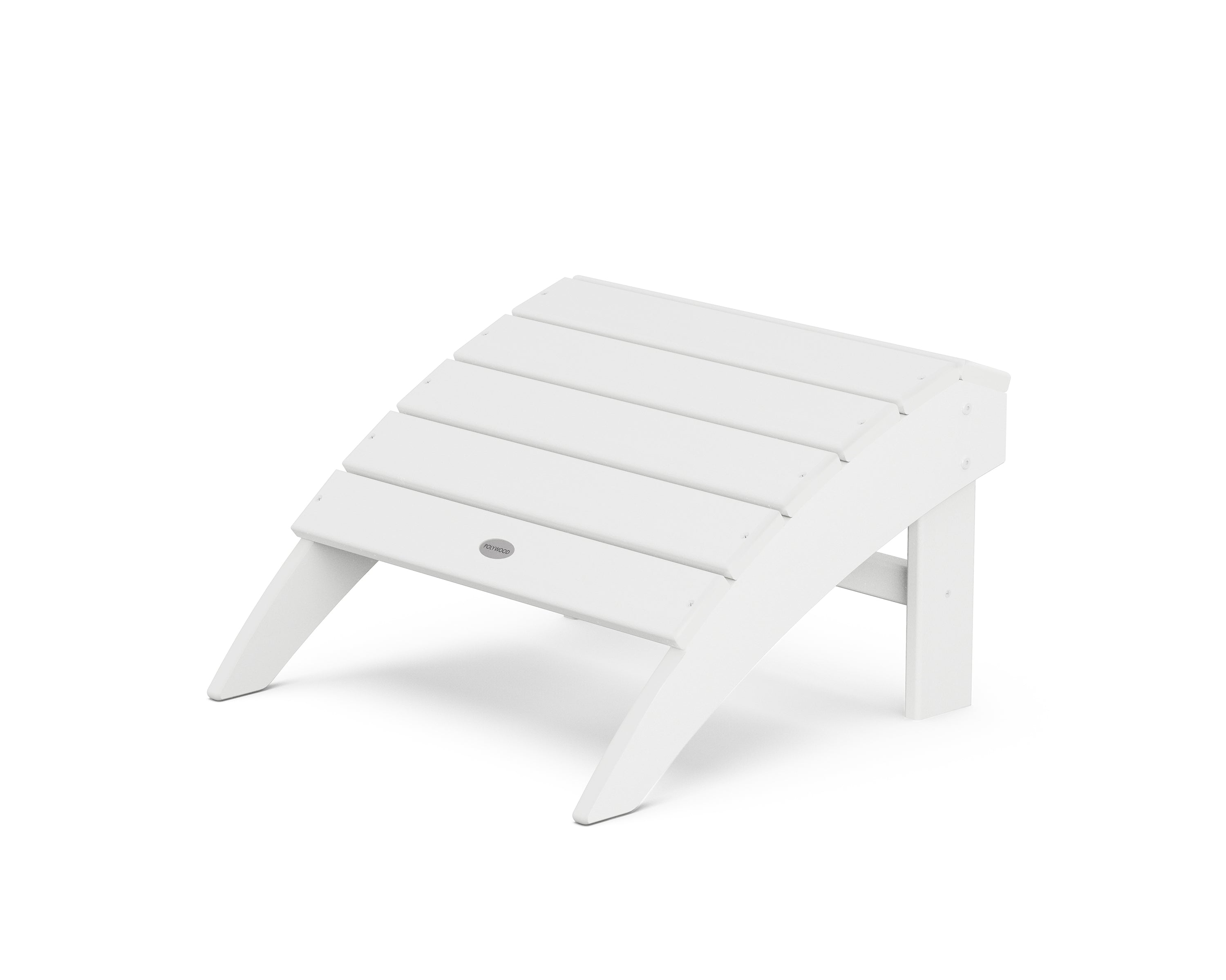 POLYWOOD® Vineyard Adirondack Ottoman in White