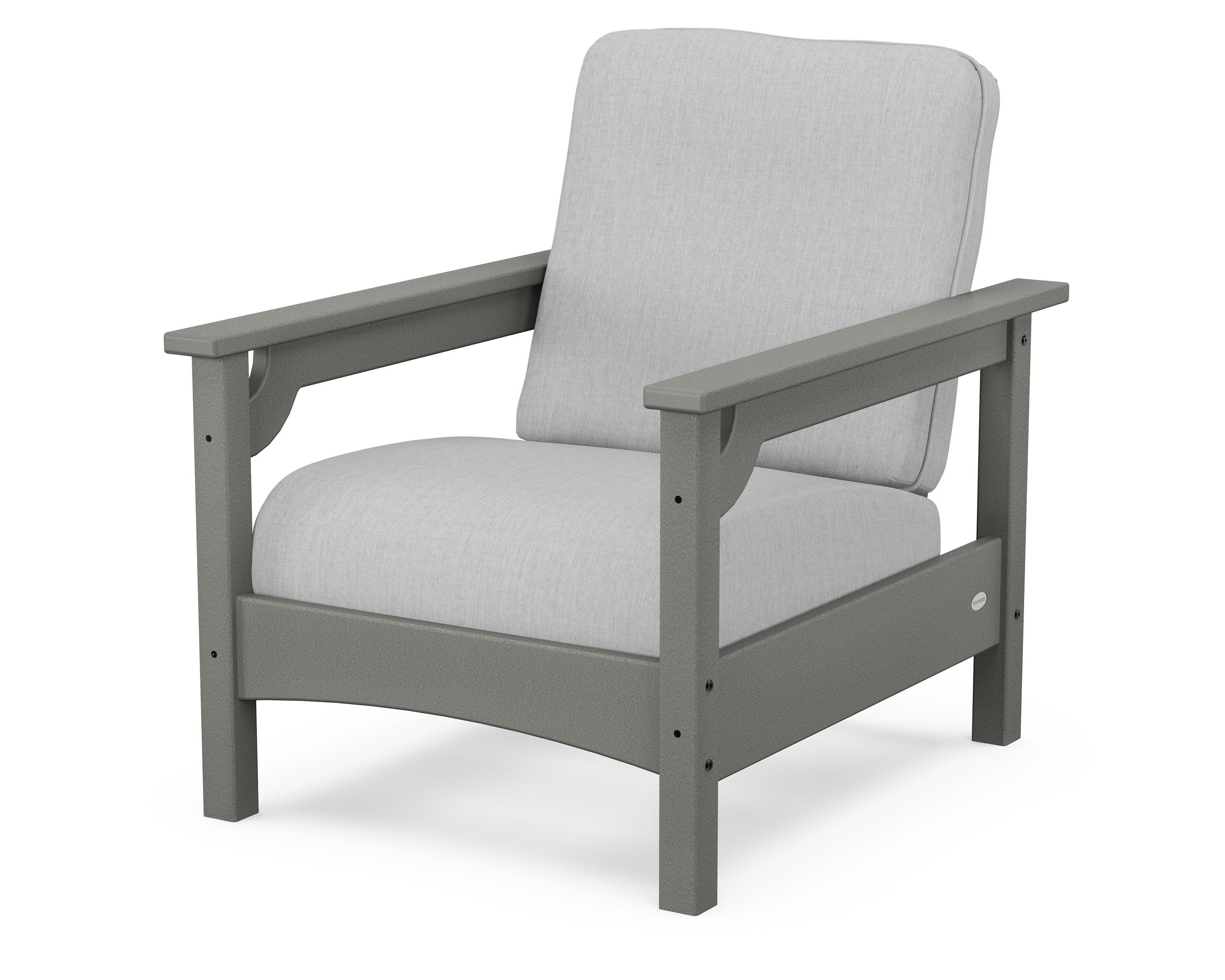 POLYWOOD® Club Chair in Slate Grey / Granite