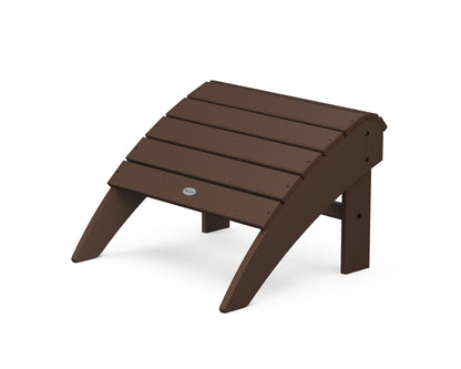 POLYWOOD® Vineyard Curveback Adirondack Ottoman in Mahogany