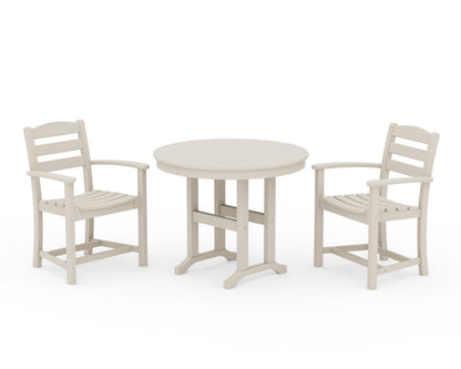 POLYWOOD® La Casa Café 3-Piece Round Dining Set in Sand