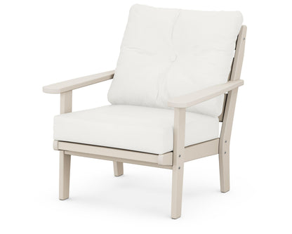 POLYWOOD® Lakeside Deep Seating Chair in Sand / Natural Linen