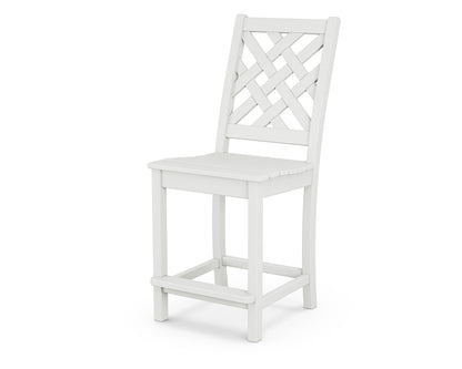 Country Living Wovendale Counter Side Chair in White