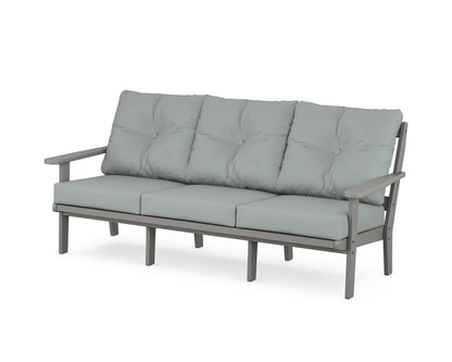 POLYWOOD® Mission Deep Seating Sofa in Slate Grey / Spa