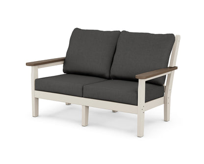 POLYWOOD® Chippendale Deep Seating Loveseat in Sand / Kona / Spectrum Carbon