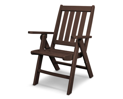 POLYWOOD® Vineyard Folding Dining Chair in Mahogany