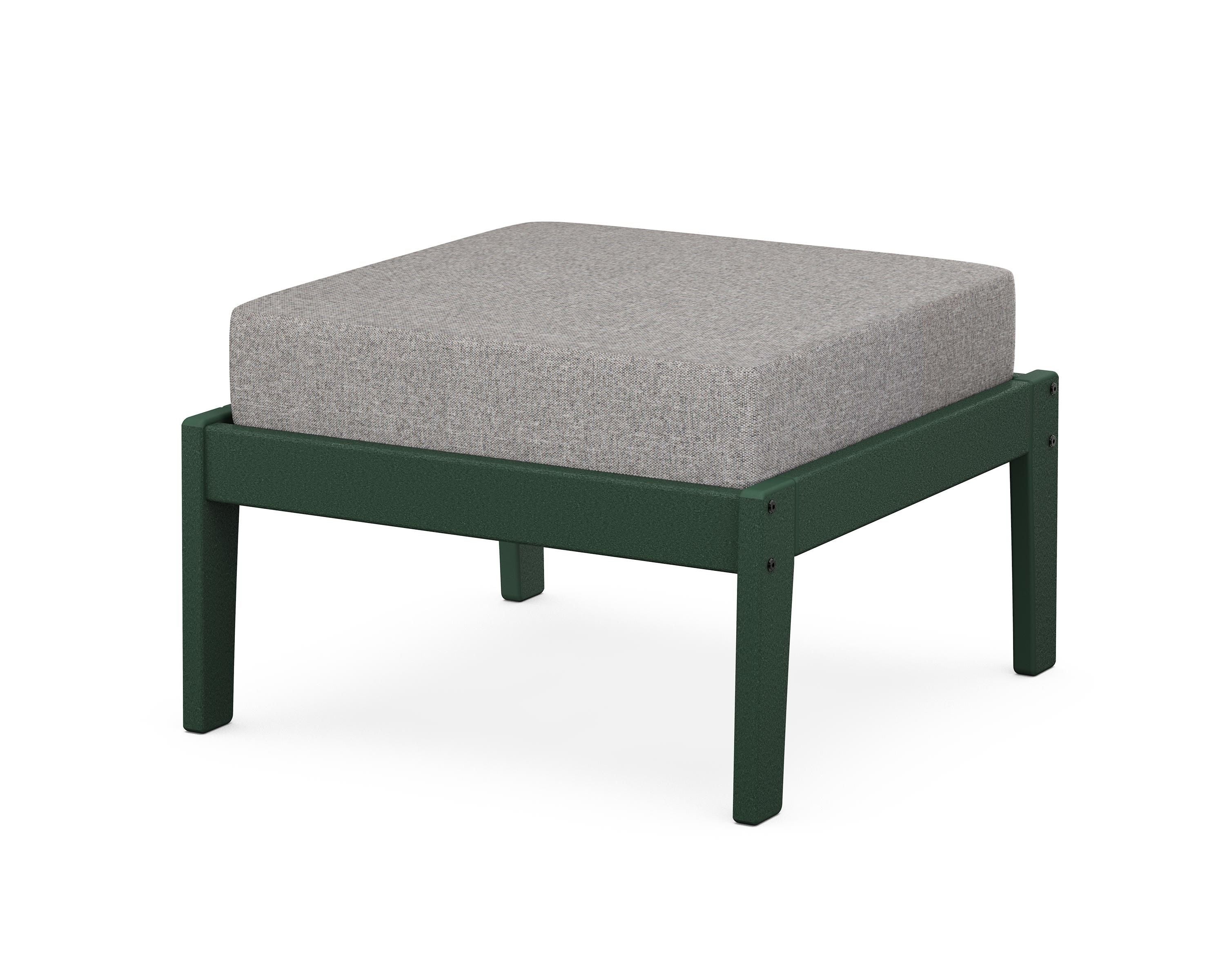 Unbranded Deep Seating Ottoman in Green / Grey Mist