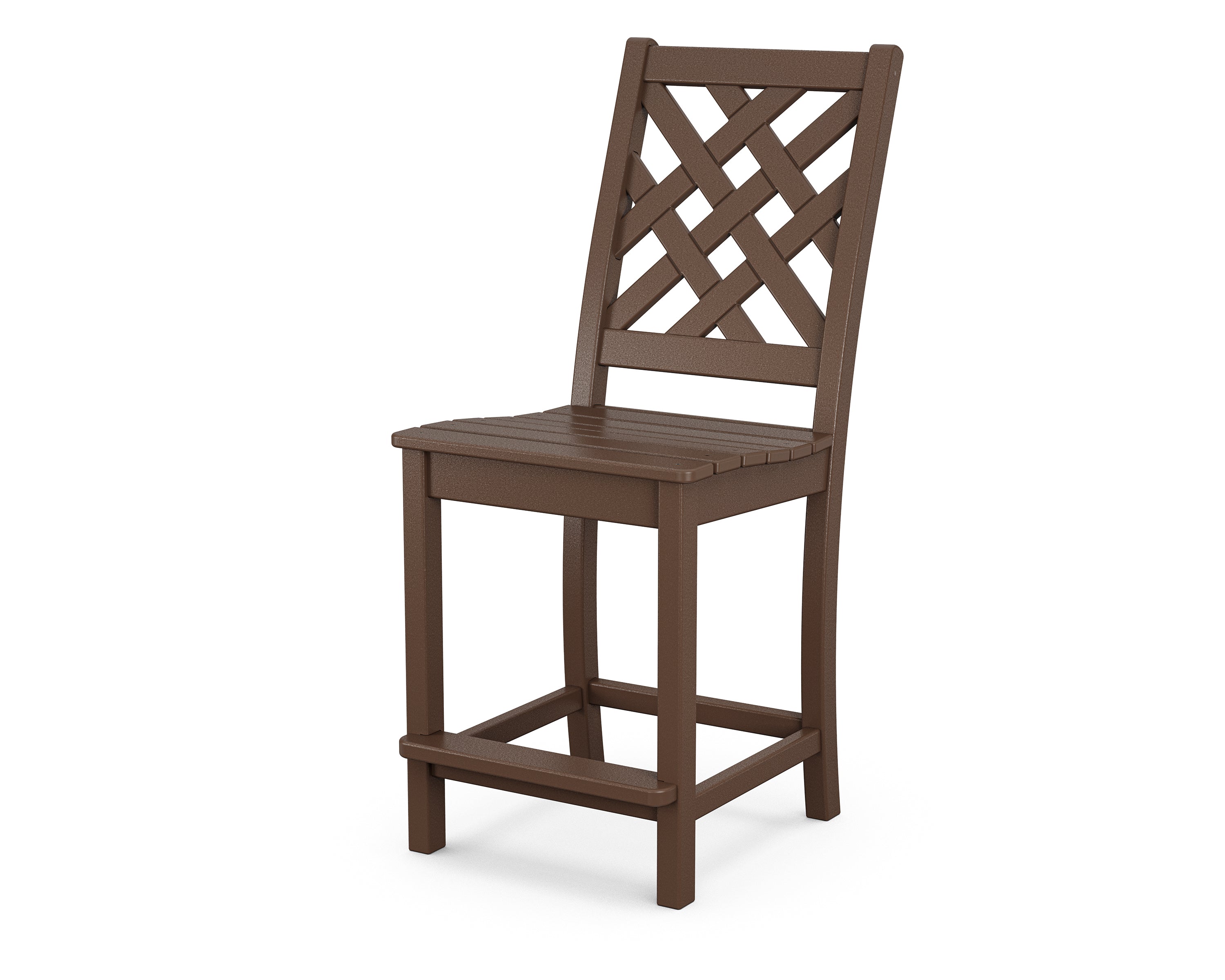 Country Living Wovendale Counter Side Chair in Mahogany