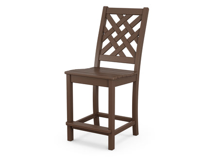 Country Living Wovendale Counter Side Chair in Mahogany