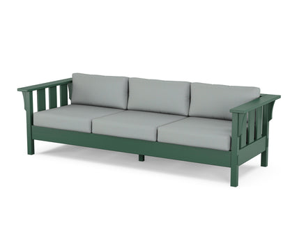 Martha Stewart by POLYWOOD® Acadia Deep Seating Sofa in Green / Spa