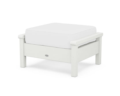 POLYWOOD® Harbour Deep Seating Ottoman in Vintage White / Natural